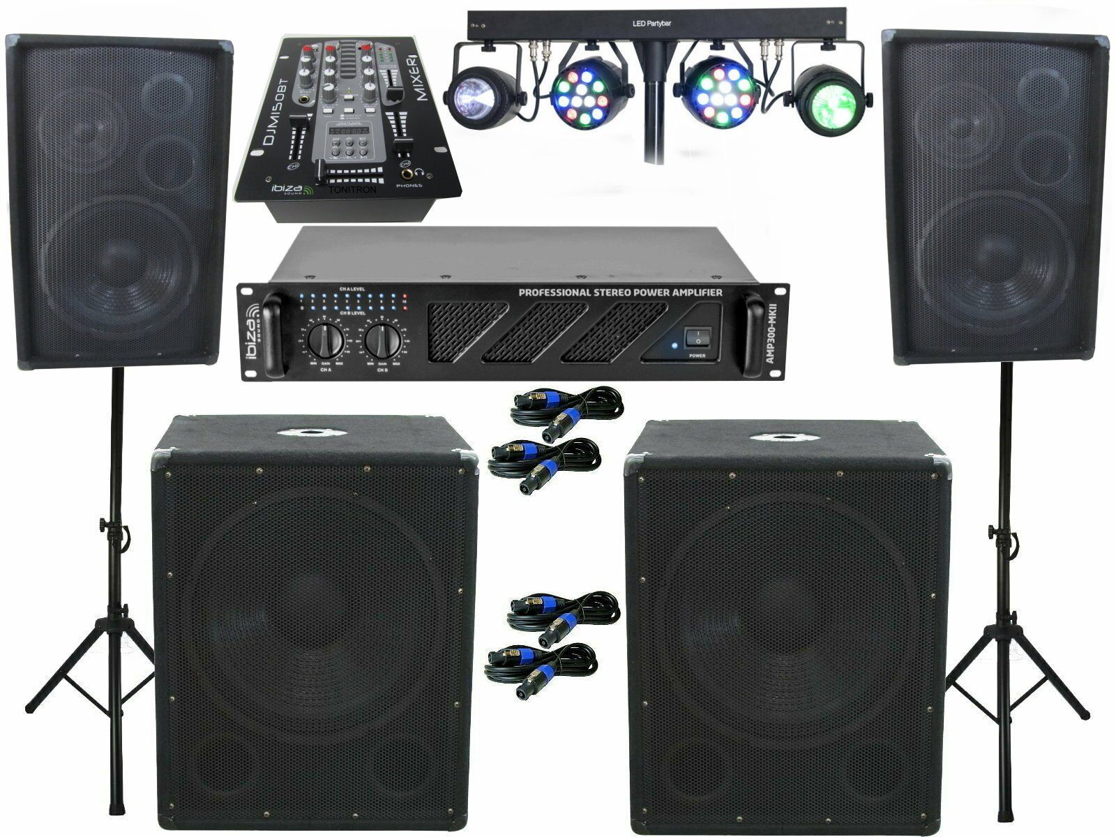 DSX Pa Anlage 25cm Boxen Stativ