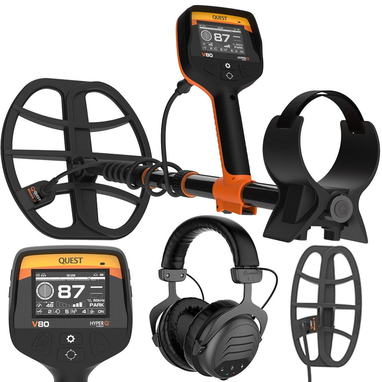 Quest Metalldetektor Metalldetektor Quest V80 Bundle