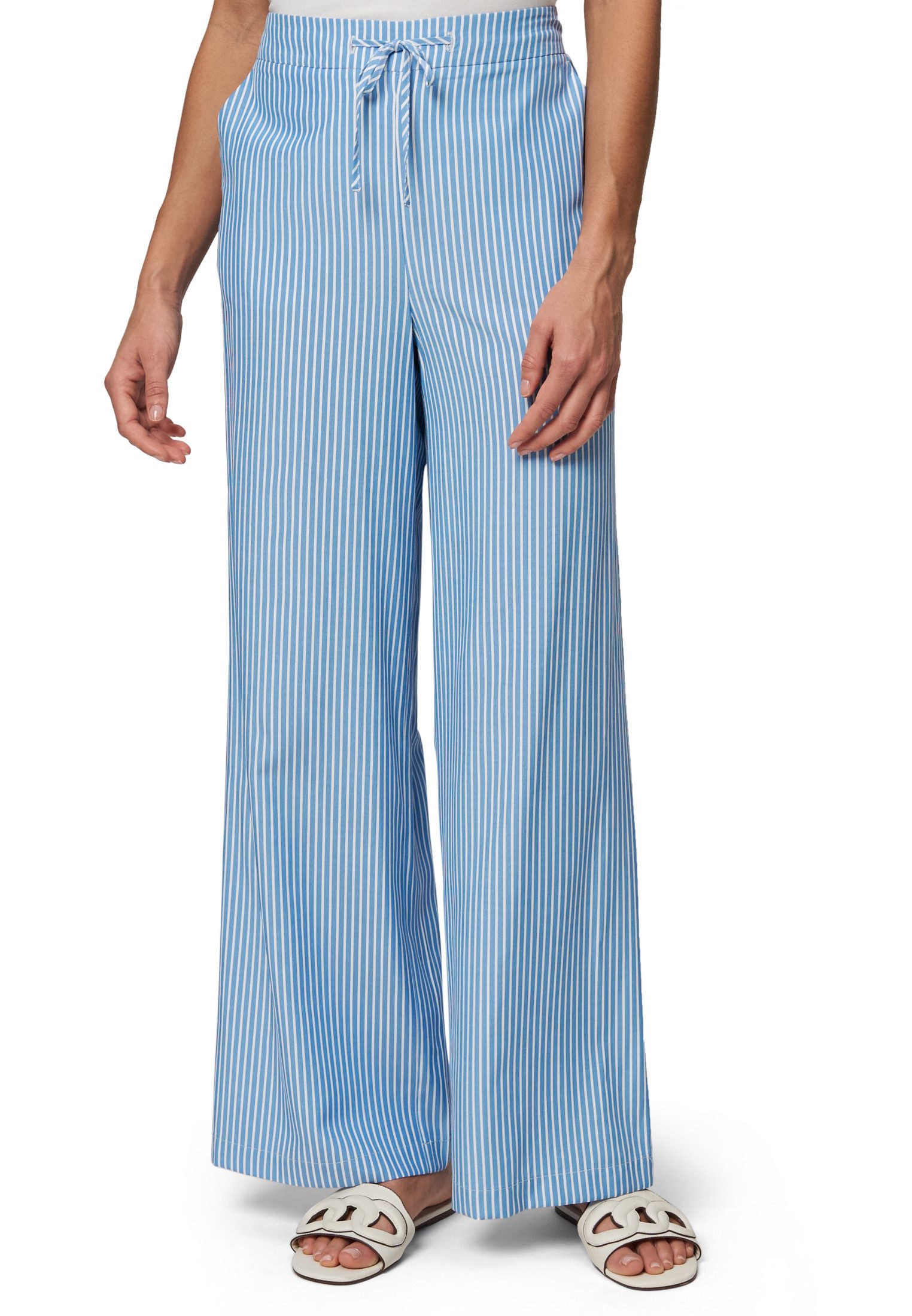 Zero Stoffhose zero Damen Hose gestreift