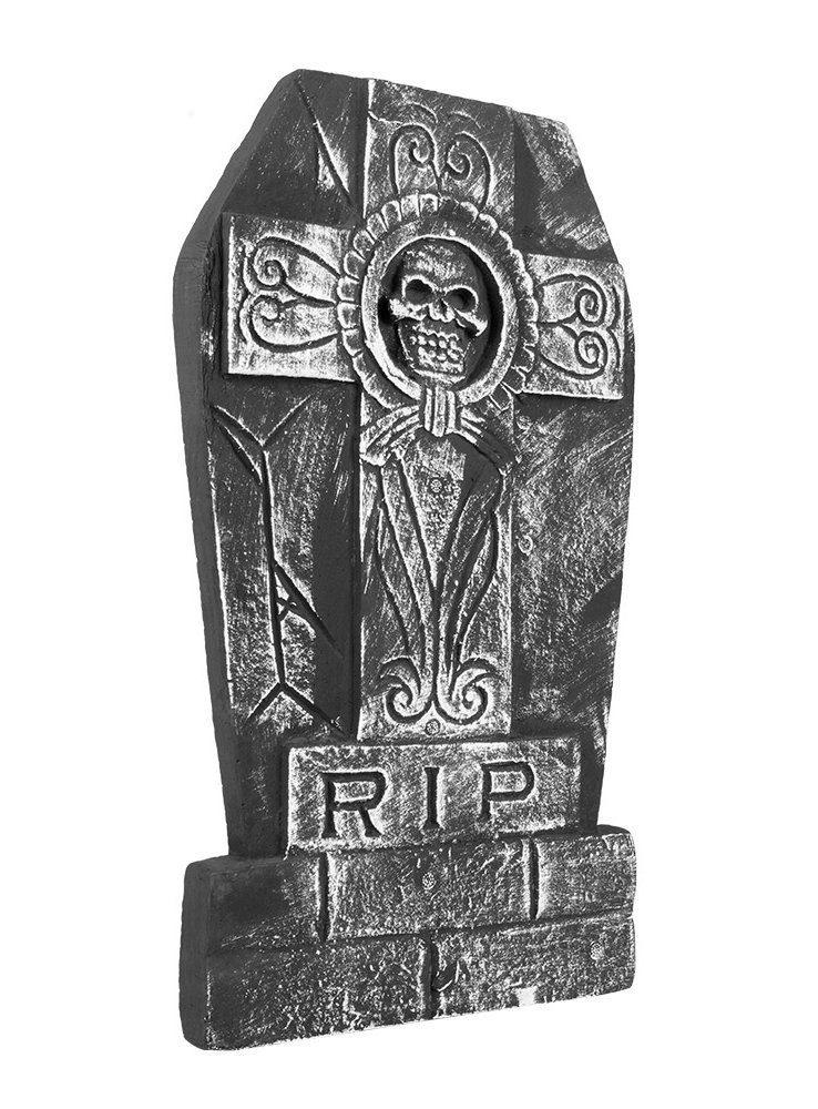 Boland Dekoobjekt RIP Grabstein mit Kreuz