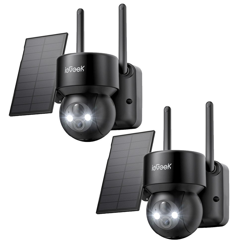 ieGeek Überwachungskamera 2K/3MP Solar Überwachungskamera Aussen