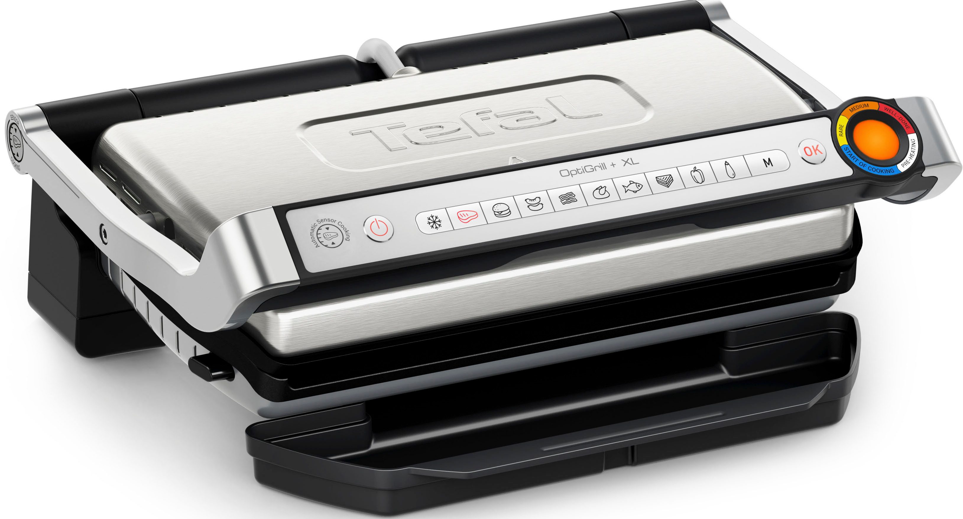 Tefal Kontaktgrill GC727D OptiGrill+ XL, 2000