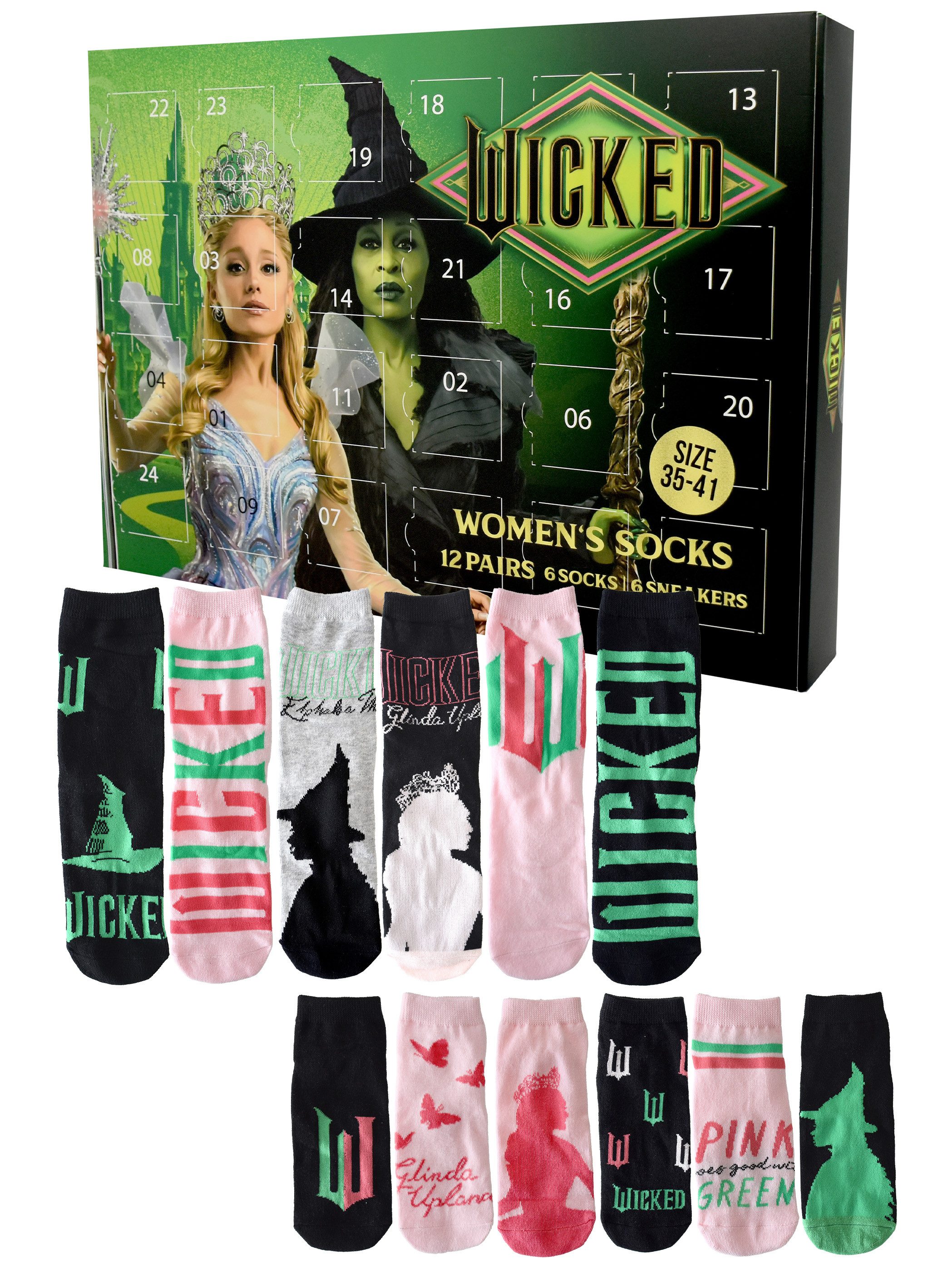 United Labels® Adventskalender Wicked Socken Adventskalender