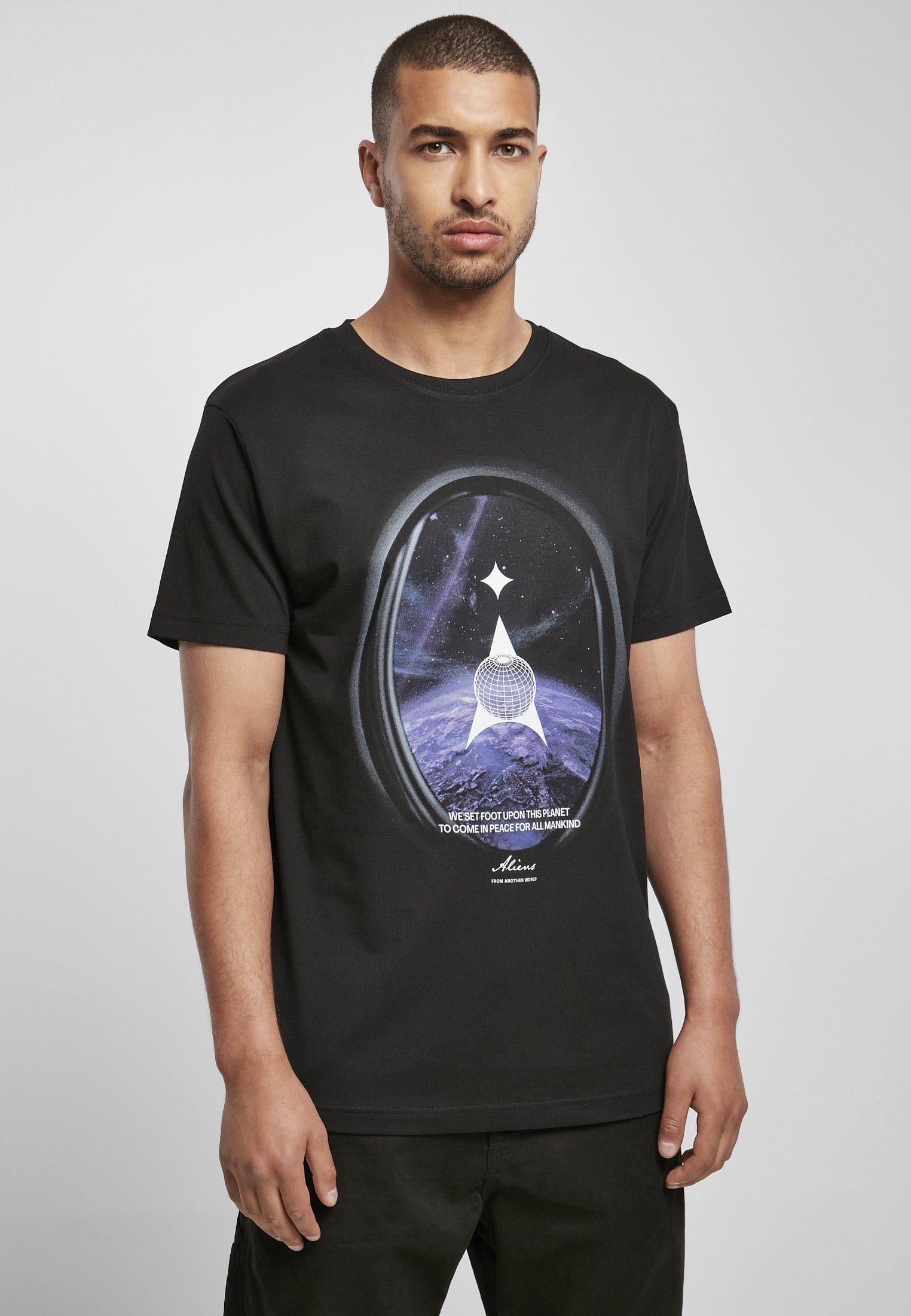 MisterTee T-Shirt MisterTee Herren Alien Planet