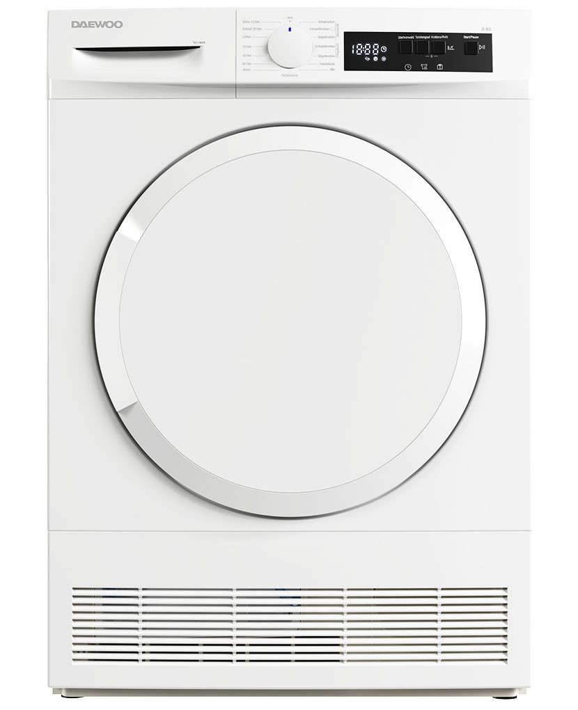 Daewoo Kondenstrockner T8CT1W0DE, 15 Programme, Startzeitauswahl,