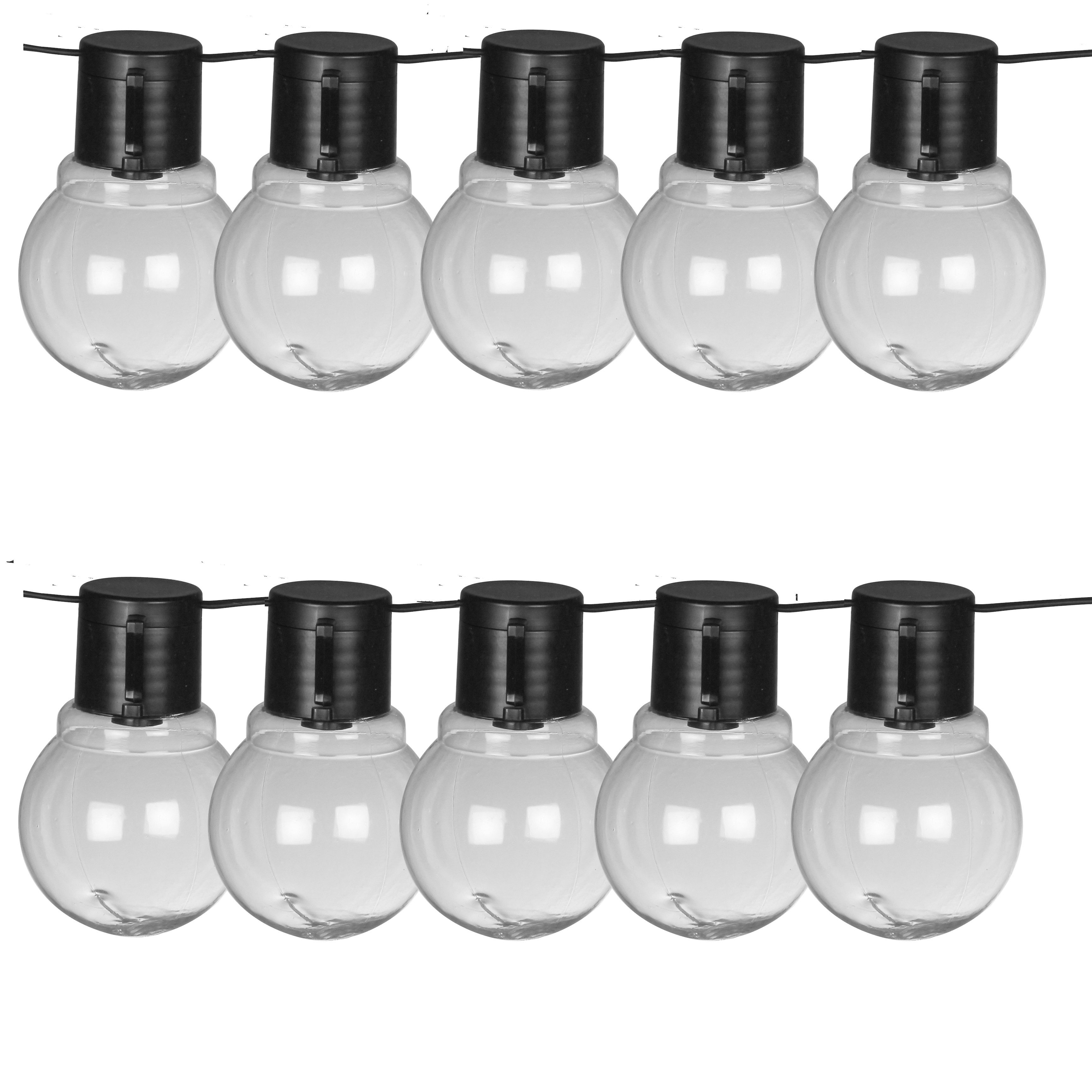 Luxform Lichterkette Solar-Lichterkette Menorca Partybeleuchtung 10xLED,