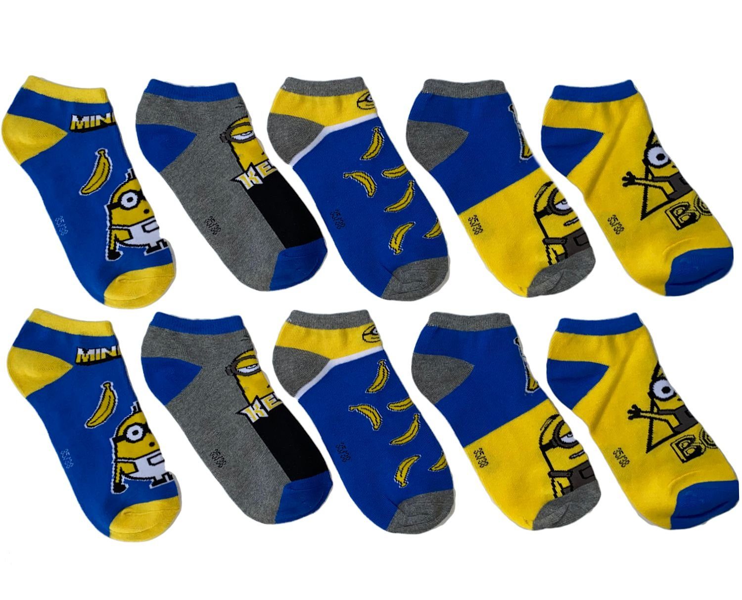 Minions Sneakersocken MINIONS 5 Paar Socken
