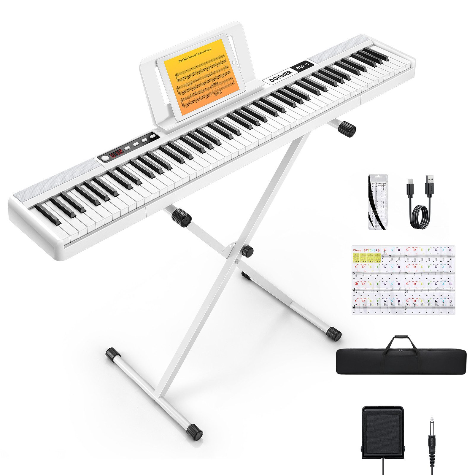 Donner Home-Keyboard Klavier 88 Tasten Elektro