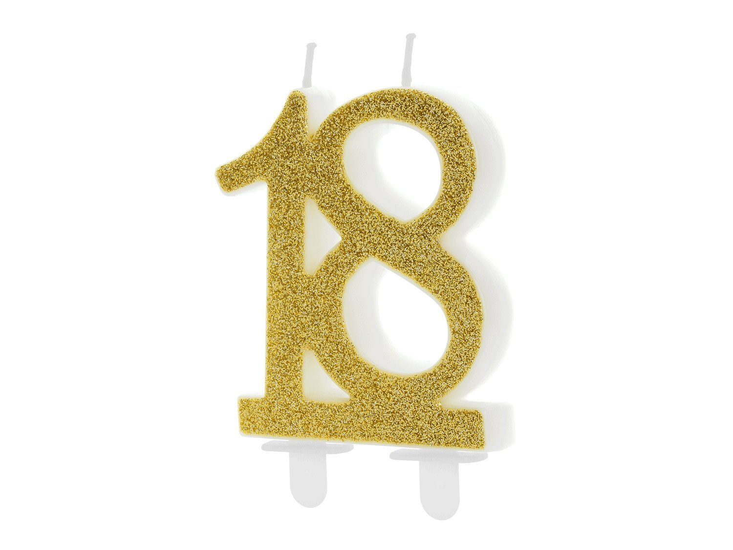 partydeco Geburtstagskerze, Geburtstagskerzen 18 Jahre 7.5cm,