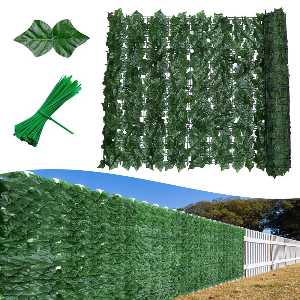 BlingBin Kunsthecken-Sichtschutz Künstliche Efeu Garten Sichtschutz