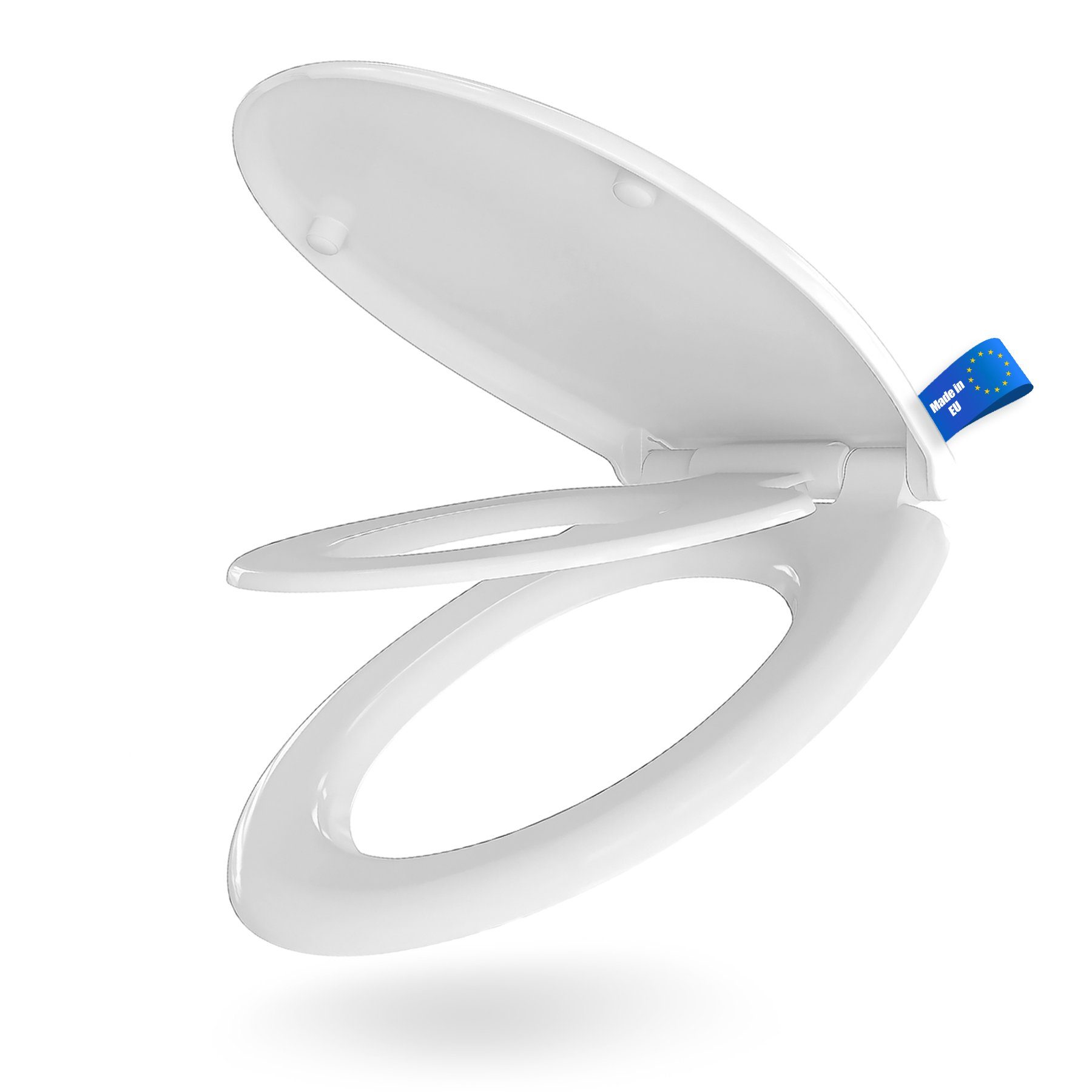BigDean Kinder-WC-Sitz Toilettendeckel mit Kindersitz hochklappbar