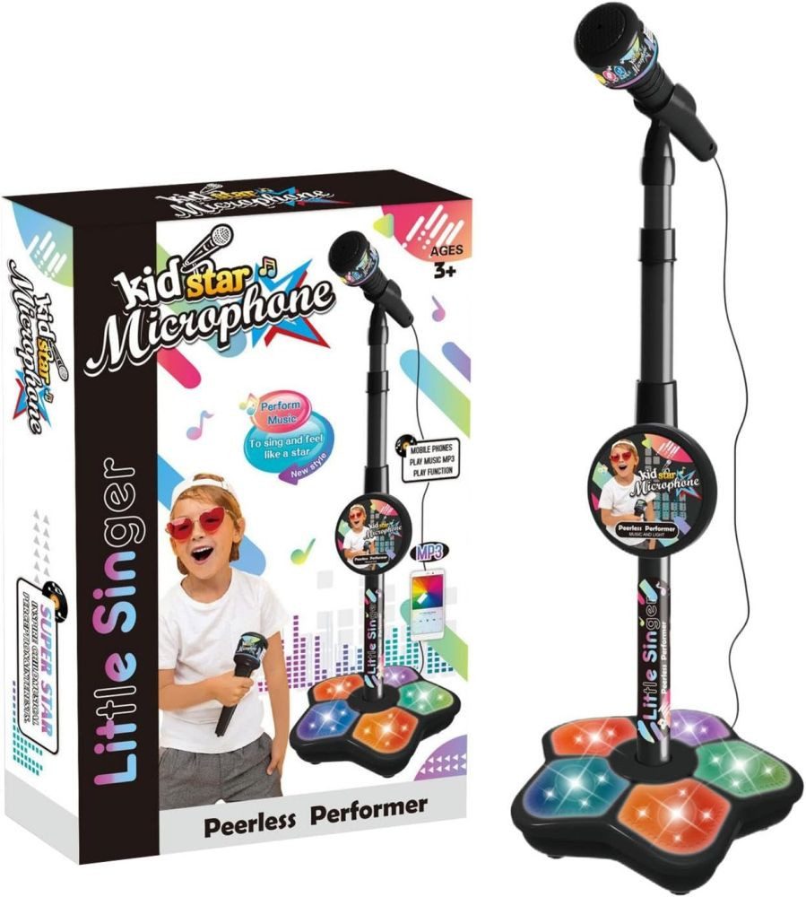 MEGAGOODS Mikrofon Kinder Karaoke Mikrofon mit