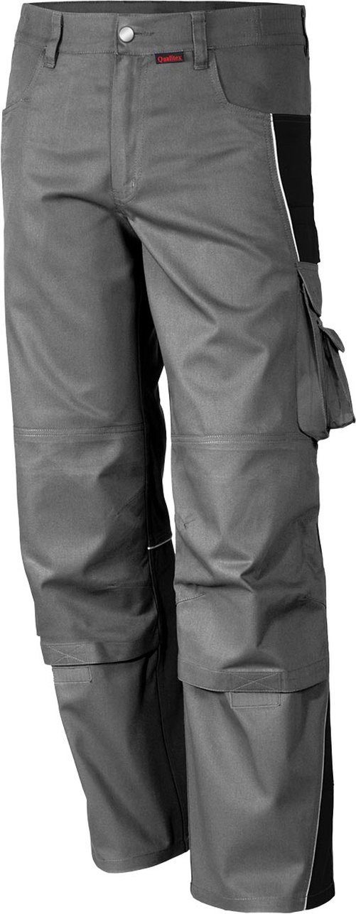 Qualitex Workwear Arbeitshose Bundhose 'PRO' grau/schwarz,