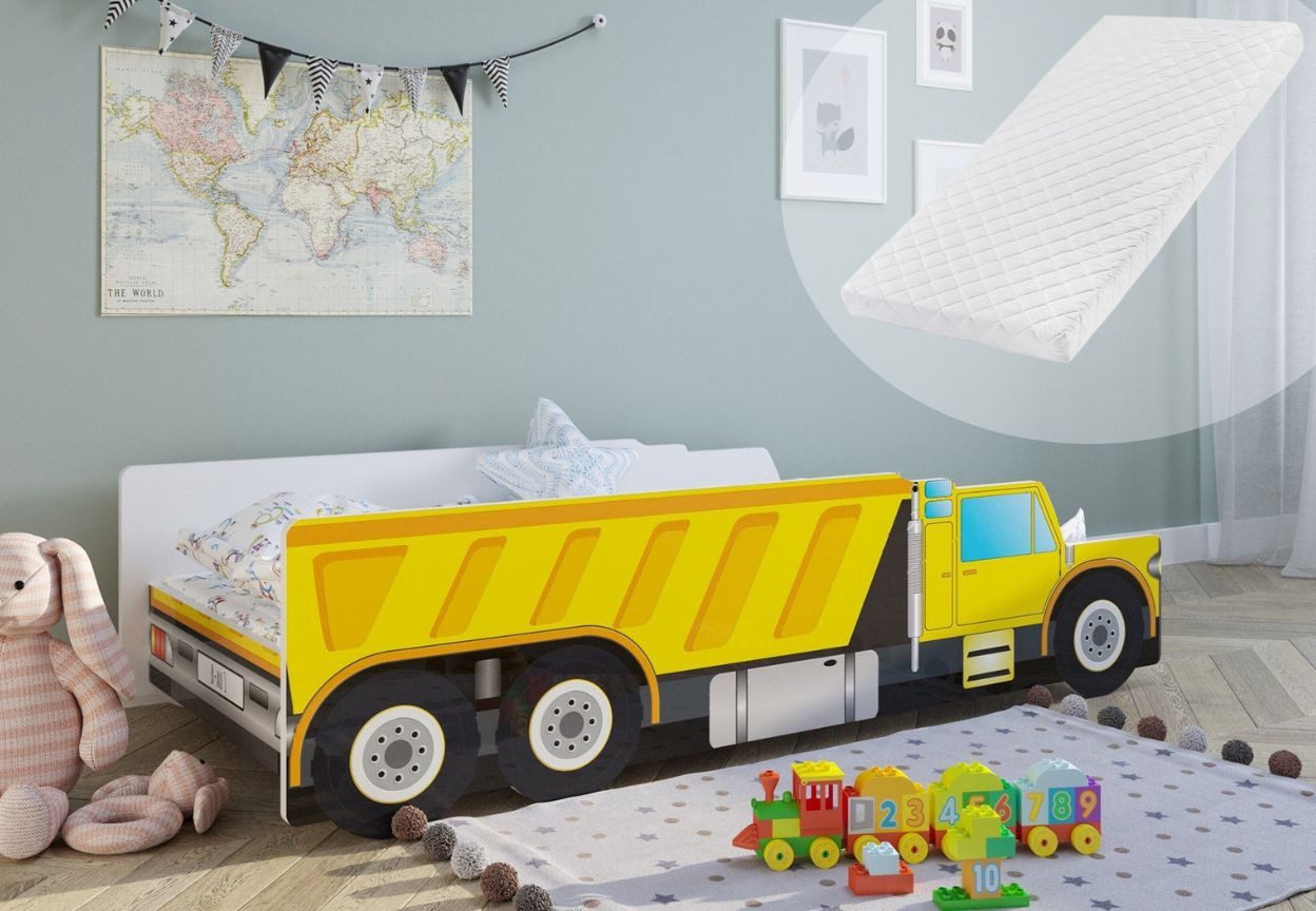 Kids Collective Autobett Kinderbett Jugendbett Baustelle