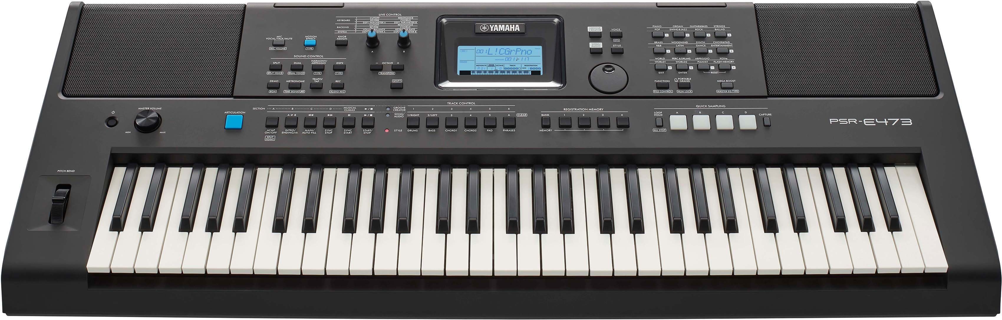 Yamaha Home-Keyboard PSR-E473, mit Netzteil und