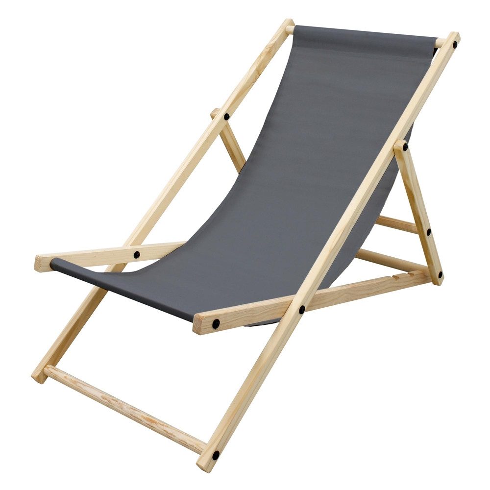 ECD Germany Gartenliege Holz Beachstuhl klappbarer