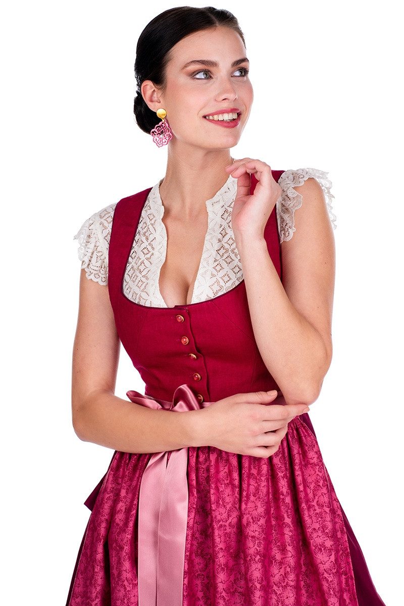 Alpenfee Tracht Dirndl Midi Dirndl 2tlg.