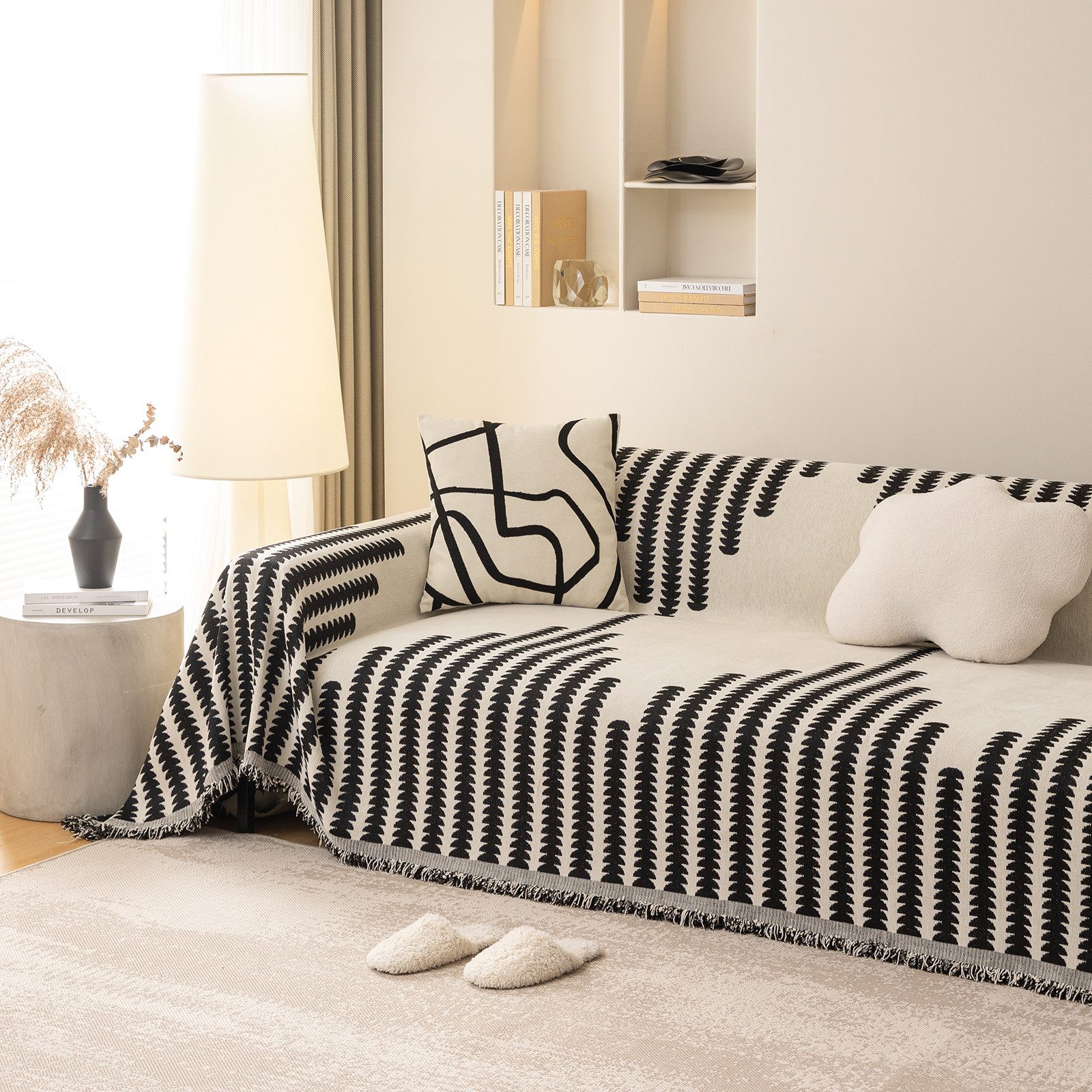 BTTO Sofahusse Geometrische Sofabezug Couchbezug mit
