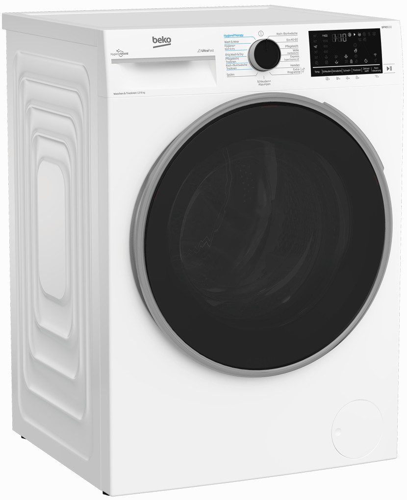 BEKO Waschtrockner B3DFT512447W, 12,00 kg, 8