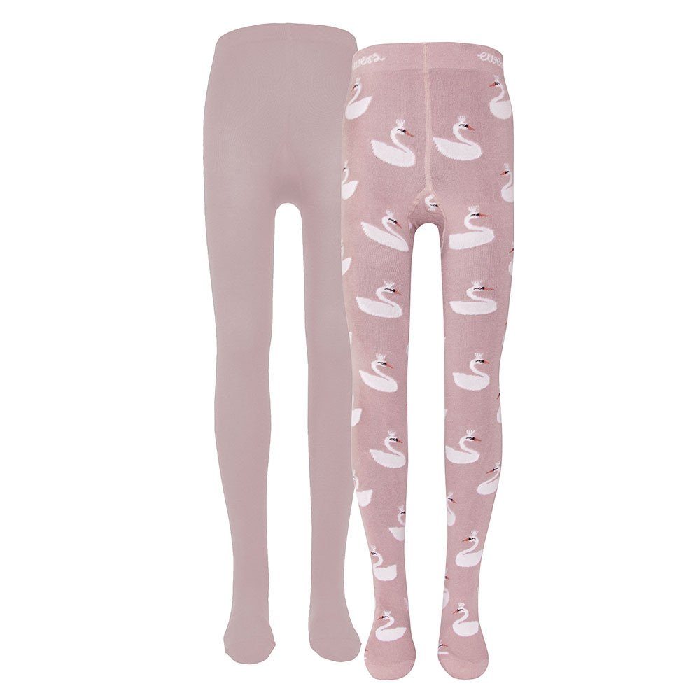 Ewers Strumpfhose Strumpfhose 2er Pack Schwan/Uni