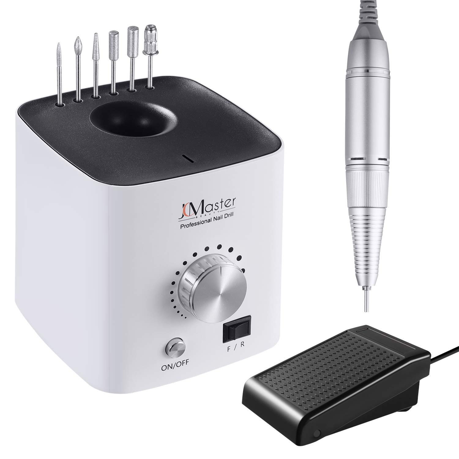 JCMaster Maniküre-Pediküre-Set, Nagelfräser 30000RPM inkl.6 Bits