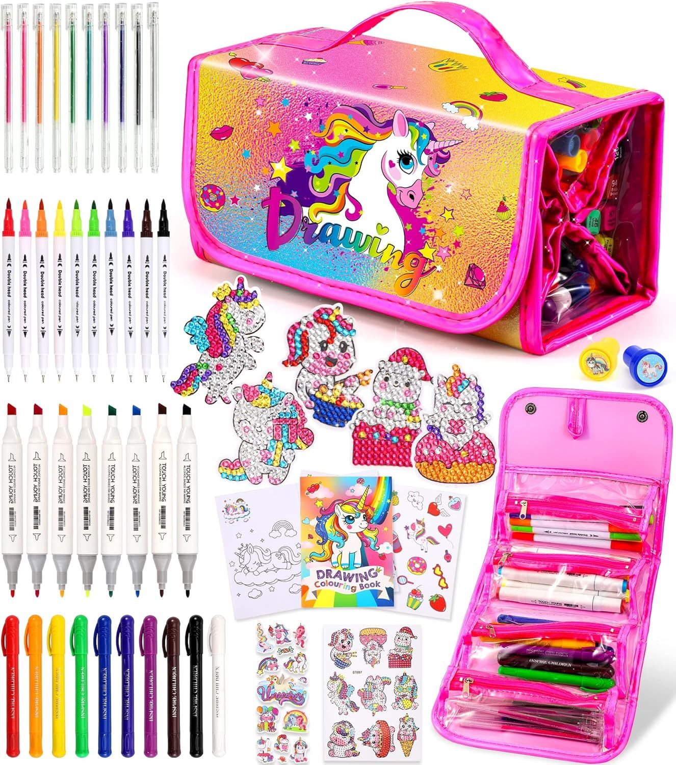 POPOLIC Filzstift Filzstifte Kinder Einhorn Geschenke