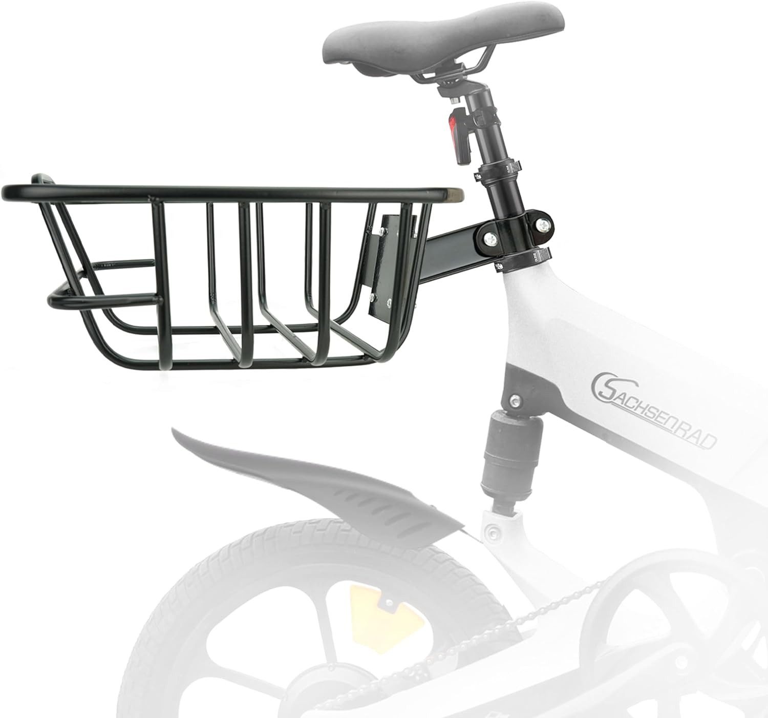 SachsenRad Fahrrad-Gepäckträger Fahrrad-Heckträger mit Korb F12