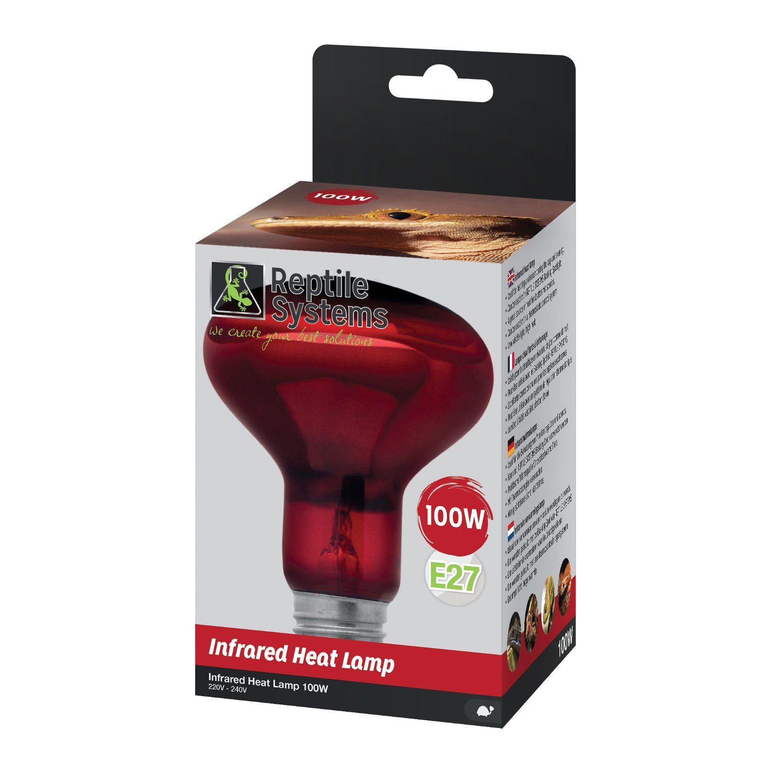 Reptile Systems Terrarium Infrared Heat Lamp,