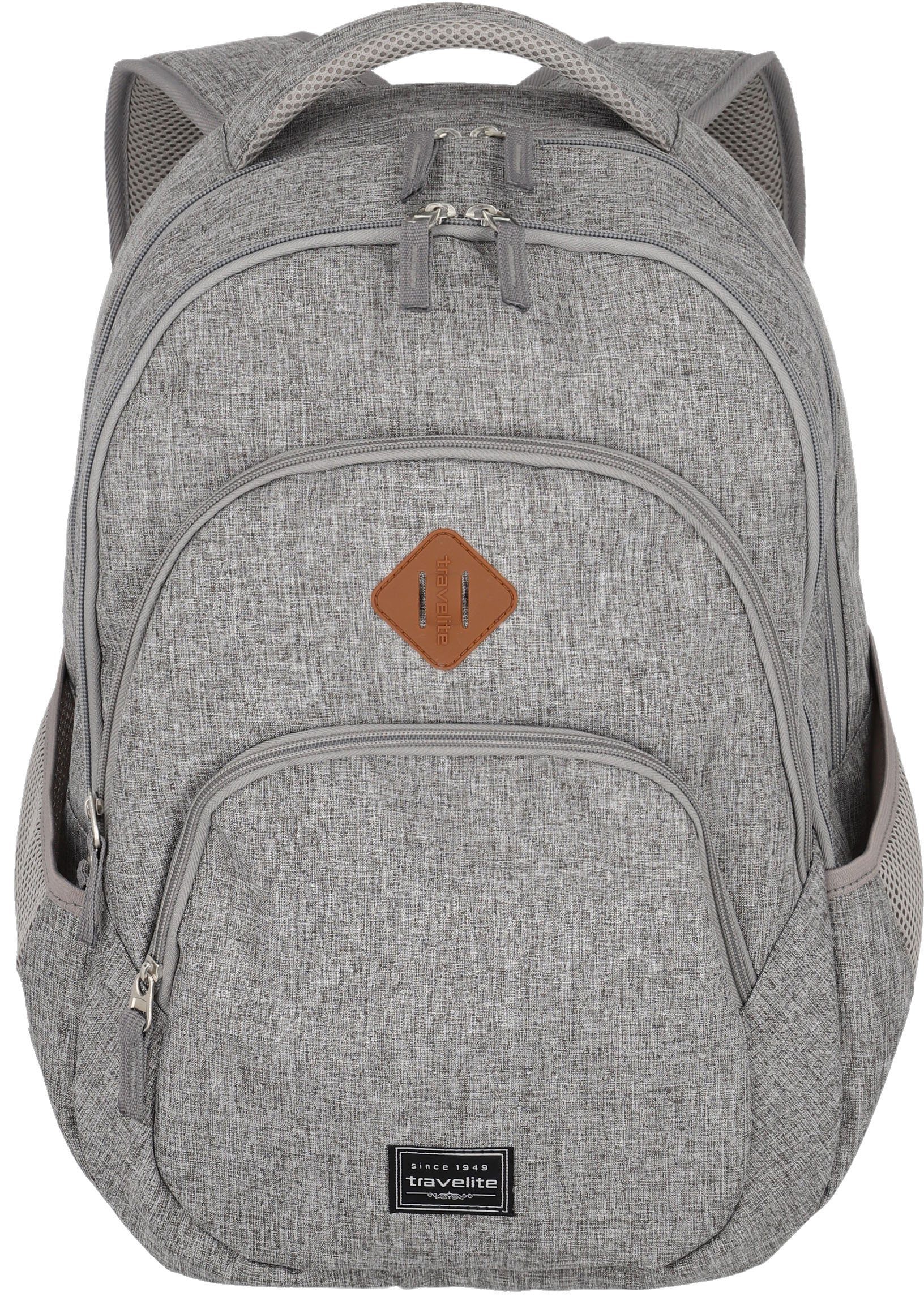 travelite Laptoprucksack BASICS Melange, Freizeitrucksack Arbeitsrucksack