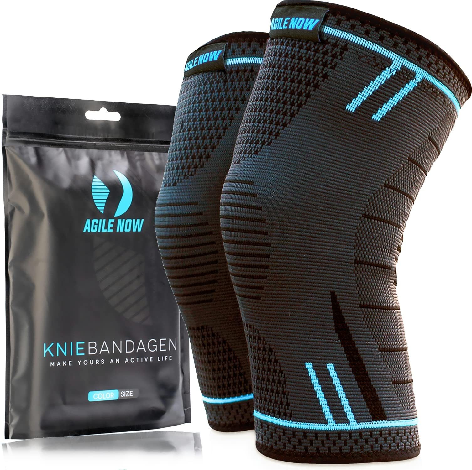 AGILE NOW Kniebandage Hochwertige Kniebandage Herren