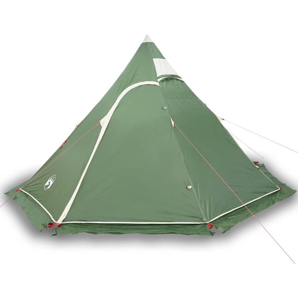vidaXL Tipi-Zelt Tipi-Campingzelt 5 Personen Grün