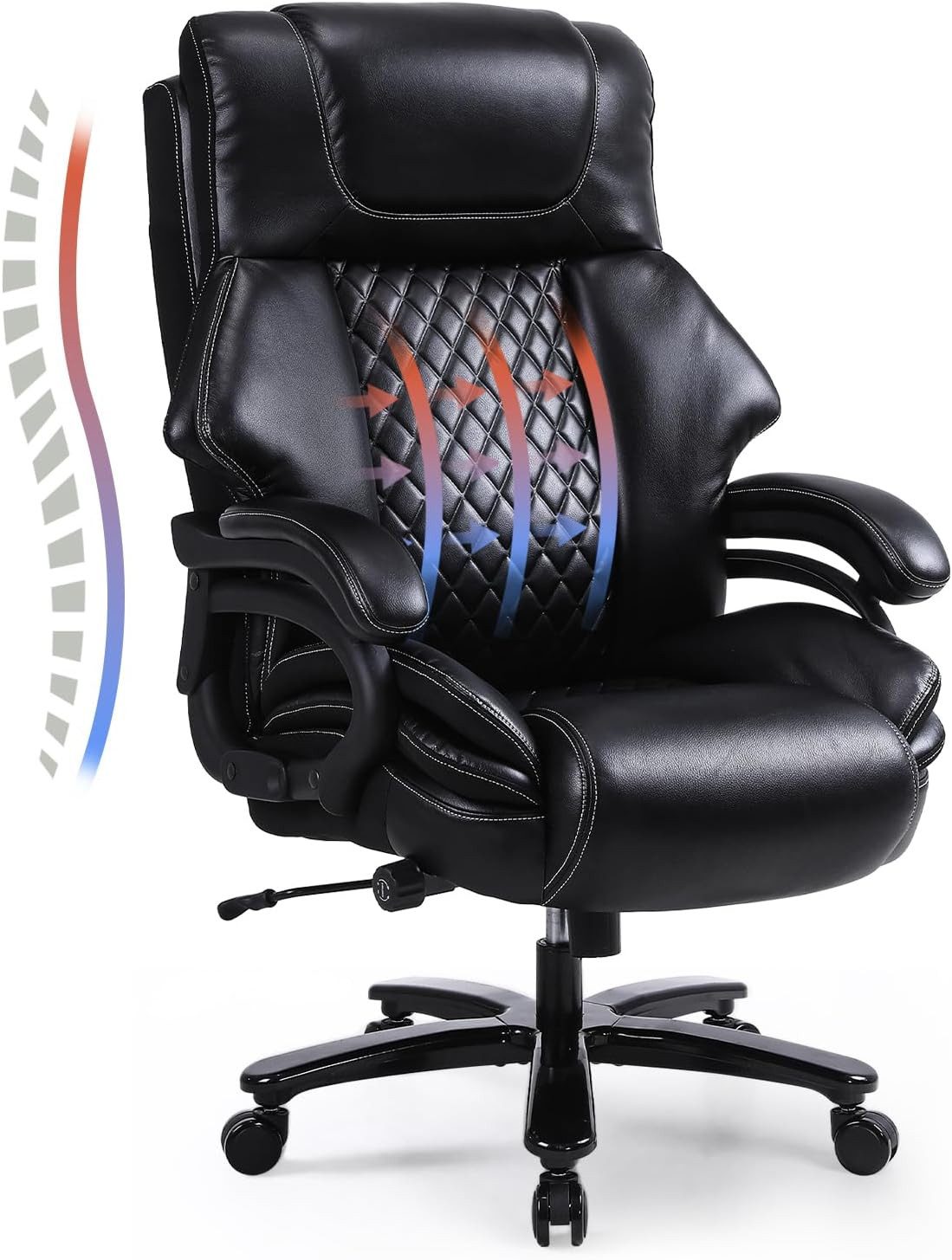 MODFU Stuhl Bürostuhl,Schreibtischstuhl,Drehstuhl (Ergonomischer Bürostuhl Chefsessel