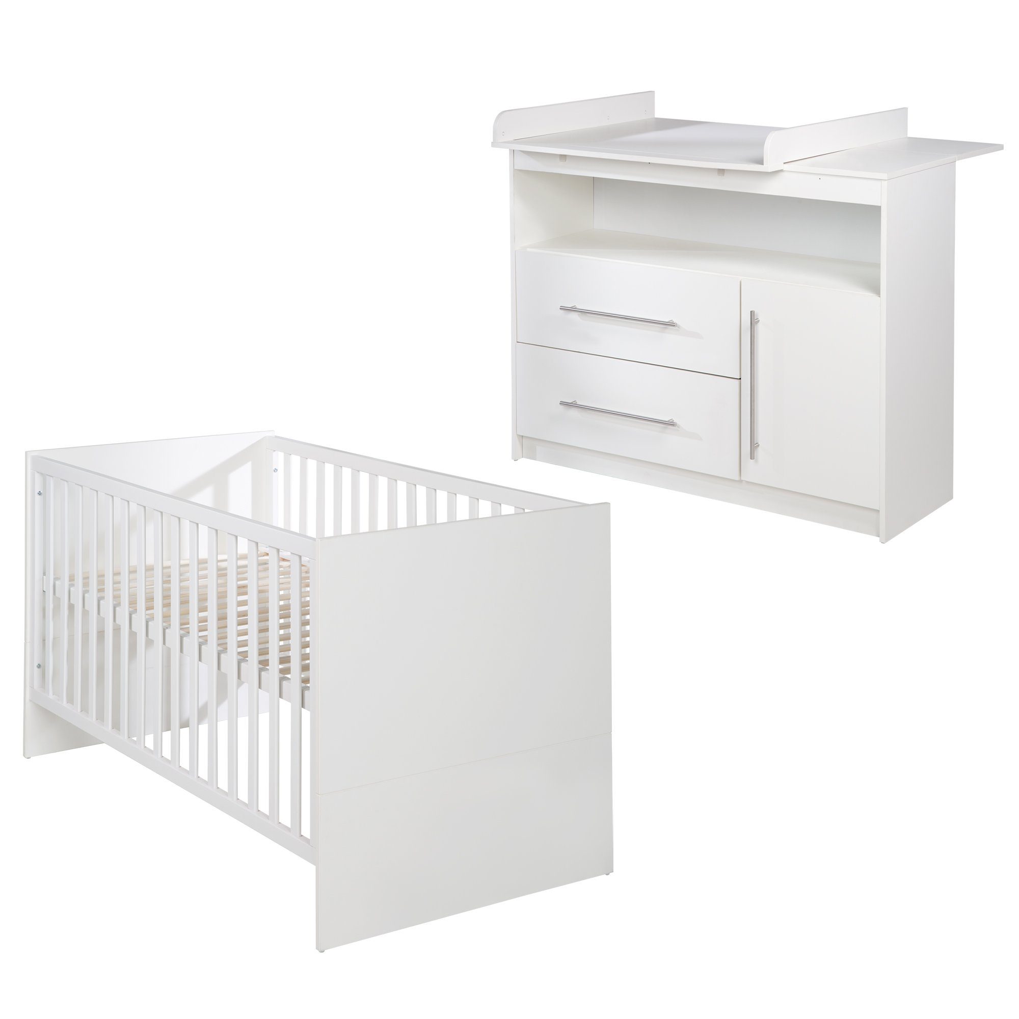 roba® Babyzimmer-Komplettset Maren 2-teilig, Kombi-Kinderbett &