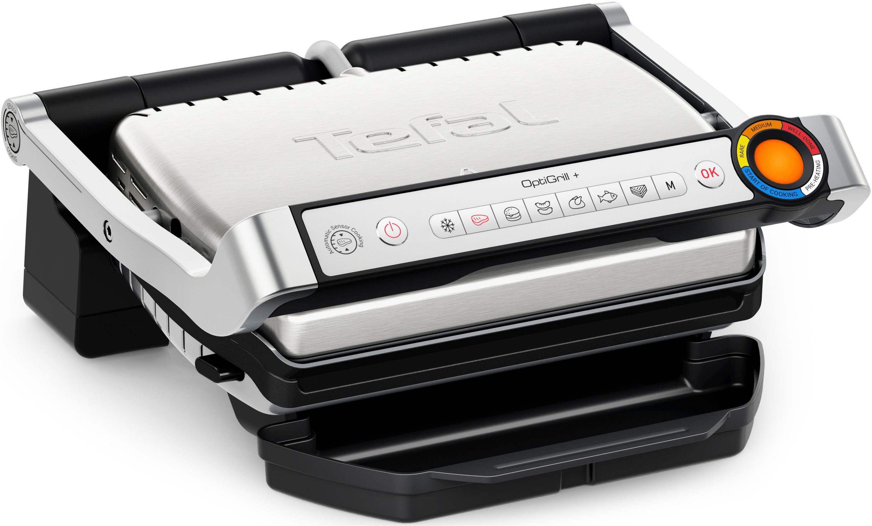 Tefal Kontaktgrill GC717D OptiGrill+, 2000 W,