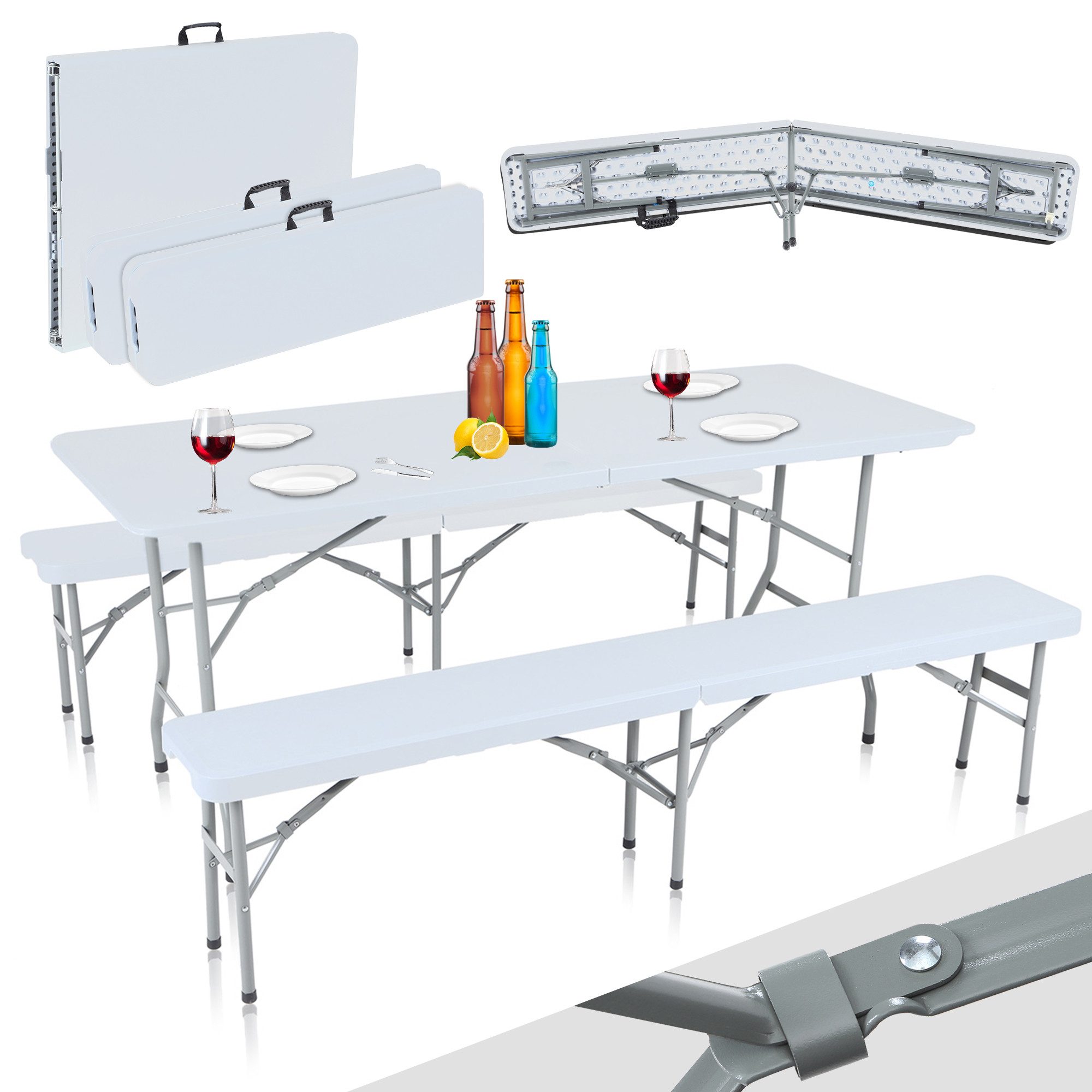 Strattore Essgruppe Buffettisch Bierzeltgarnitur klappbar Tisch