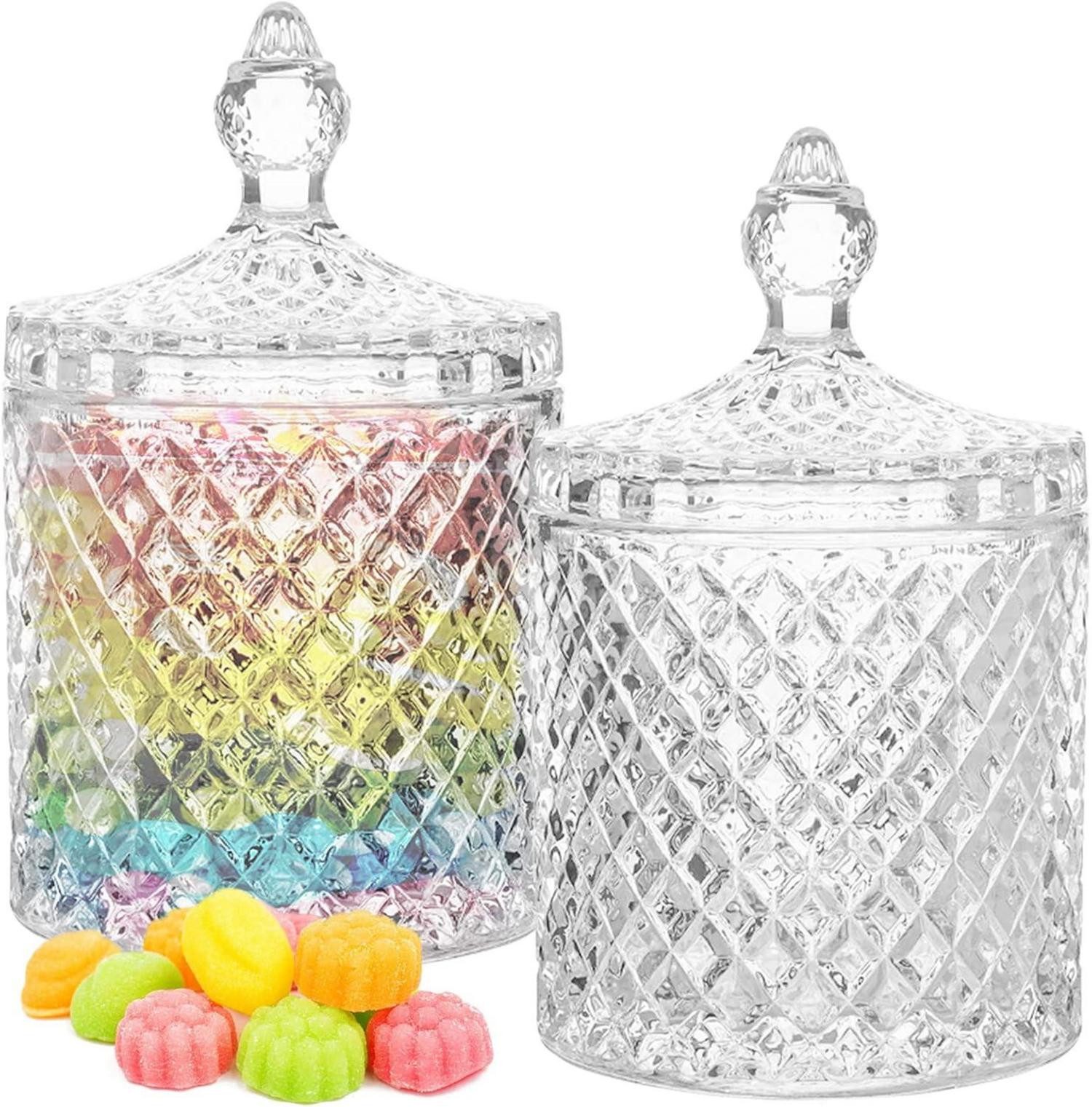 LuxusKollektion Glas 2er Set Kristallglas Süßigkeiten