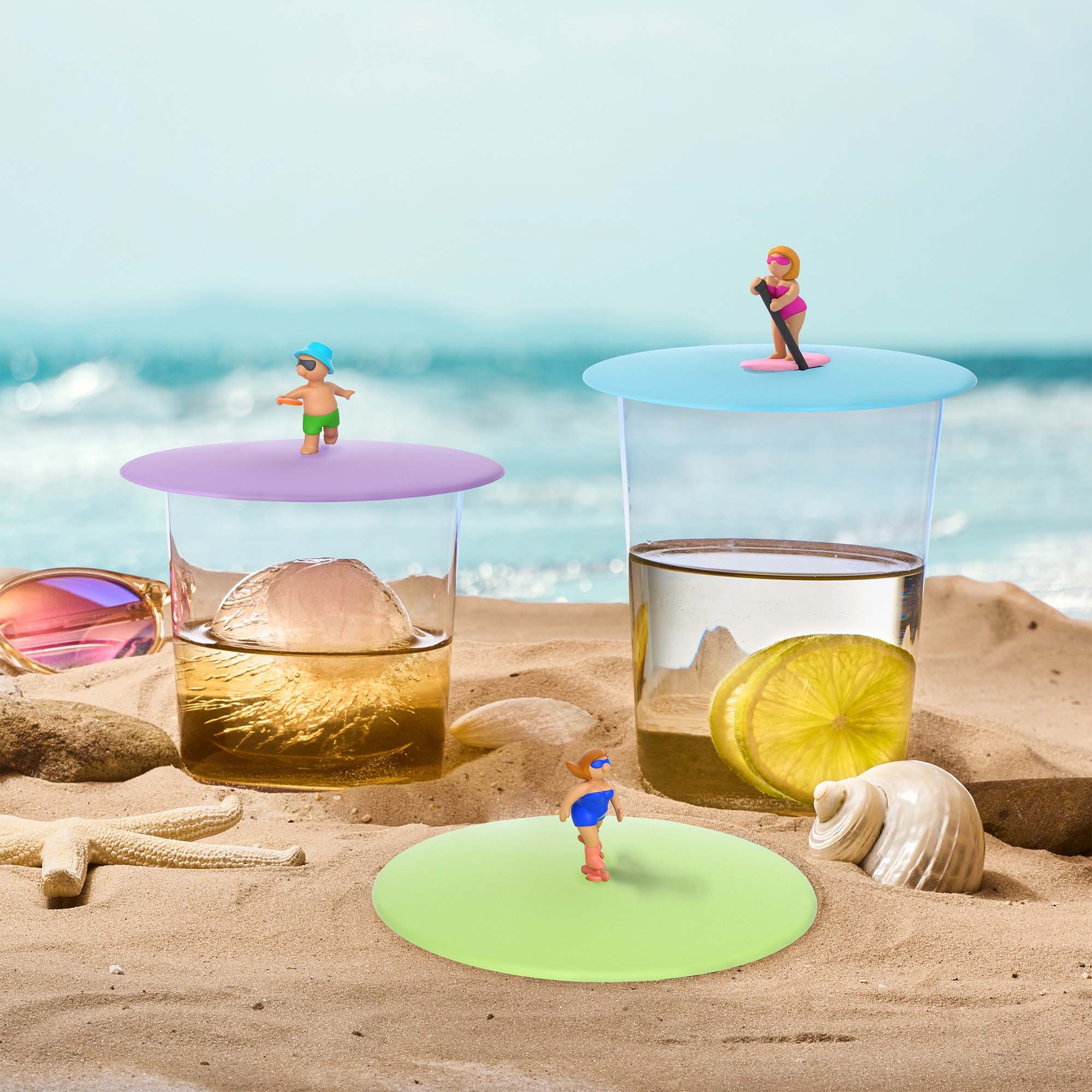 Lurch Glas 3er Set Glasdeckel Summer