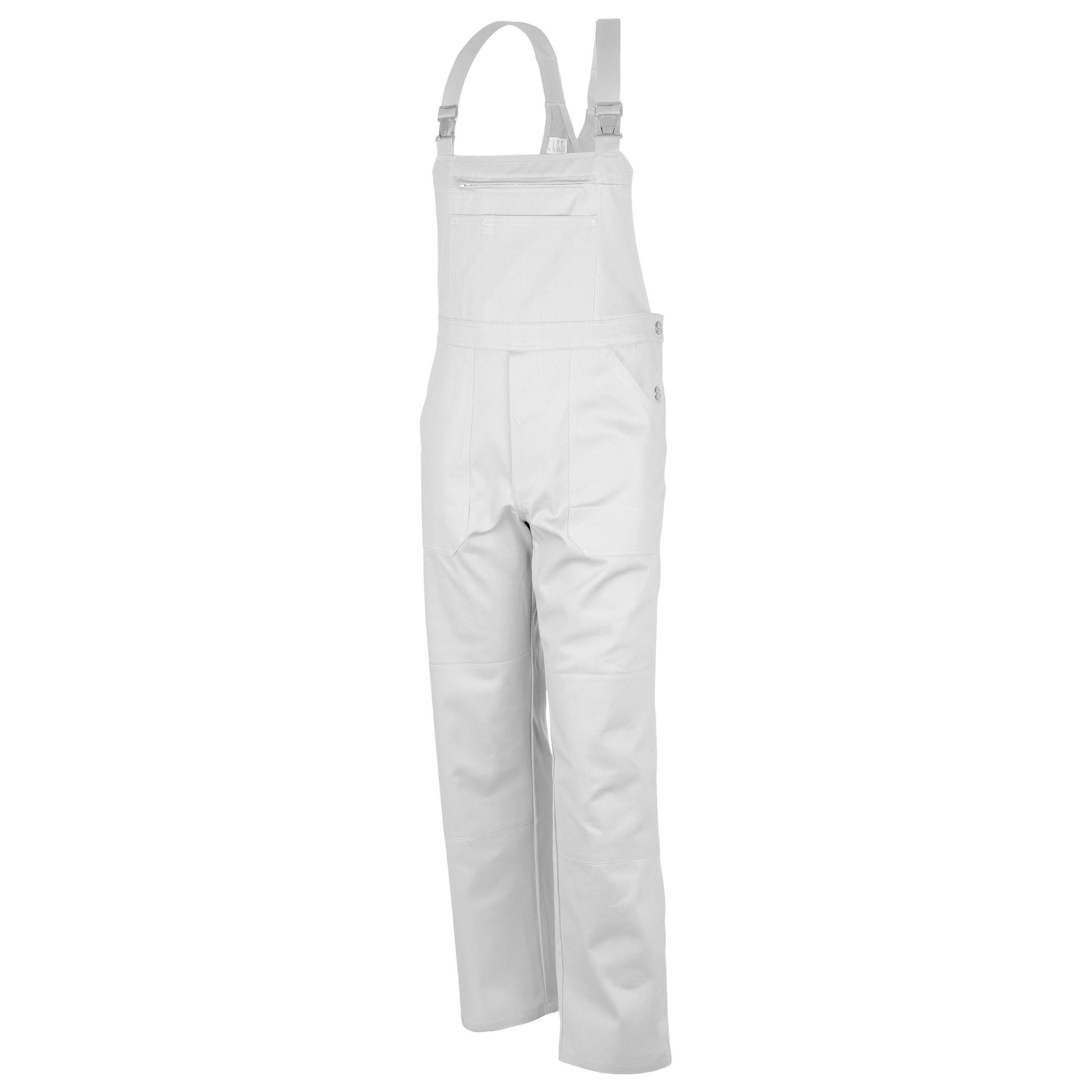 Qualitex Workwear Arbeitslatzhose Latzhose 'basic' weiß,