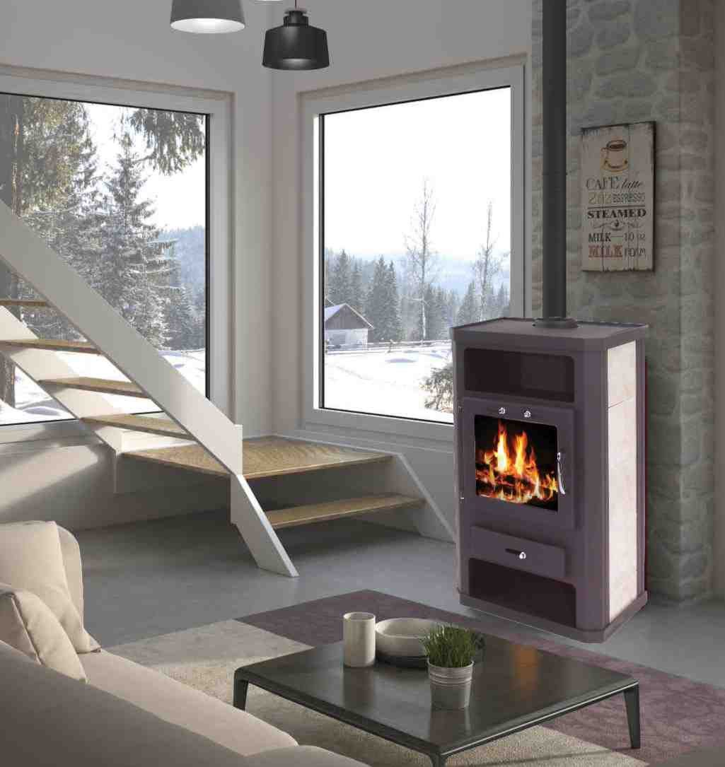 Apex Kaminofen Kaminofen 11kW Kachelofen Heizofen