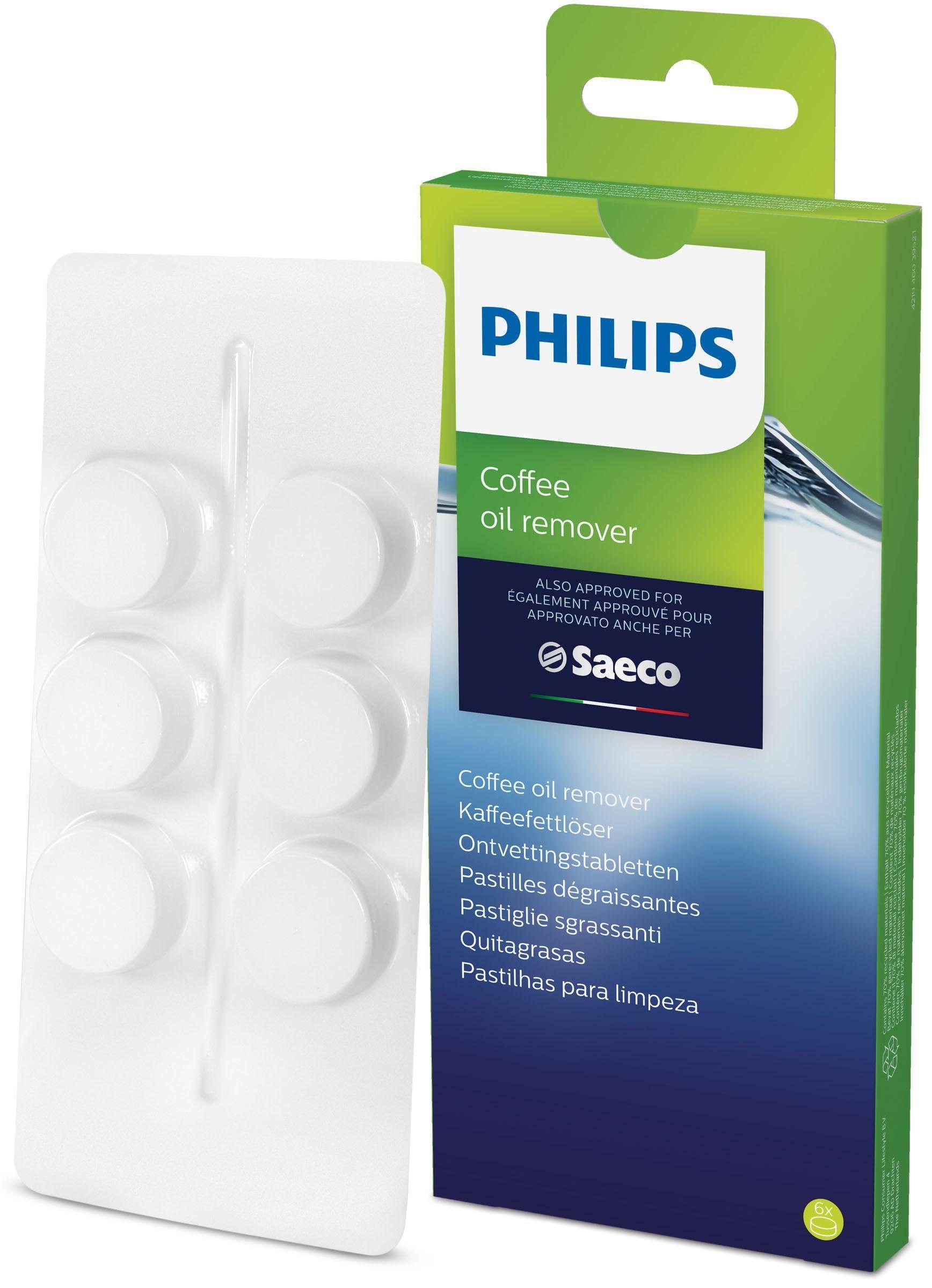Saeco CA6704/10 Reinigungstabletten (für Kaffeevollautomaten, 6