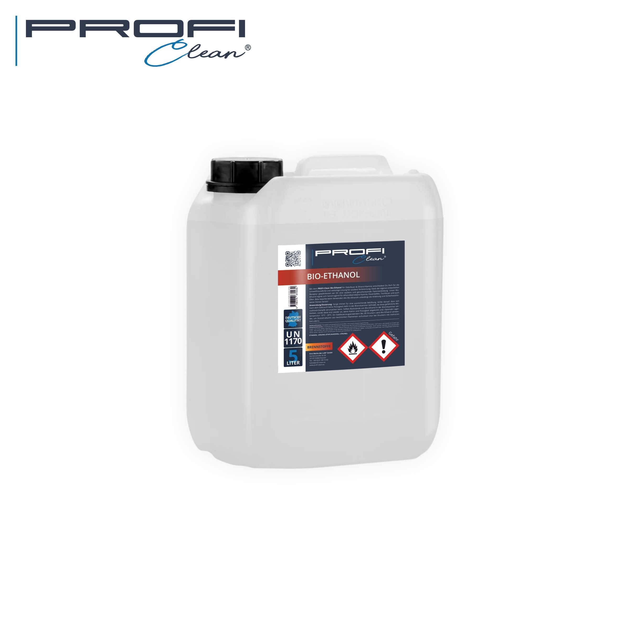 PROFI-clean® Bioethanol Bio-Ethanol 96,6% Brennflüssigkeit im