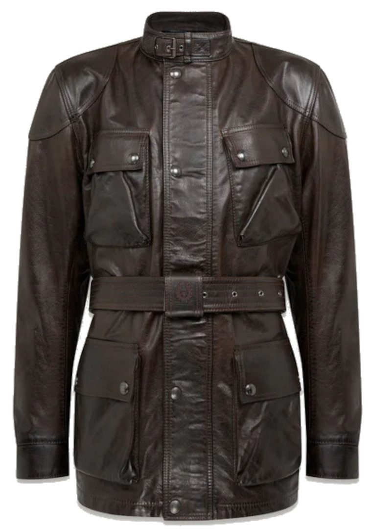 Belstaff Motorradjacke Trialmaster Motorrad Lederjacke protektoren