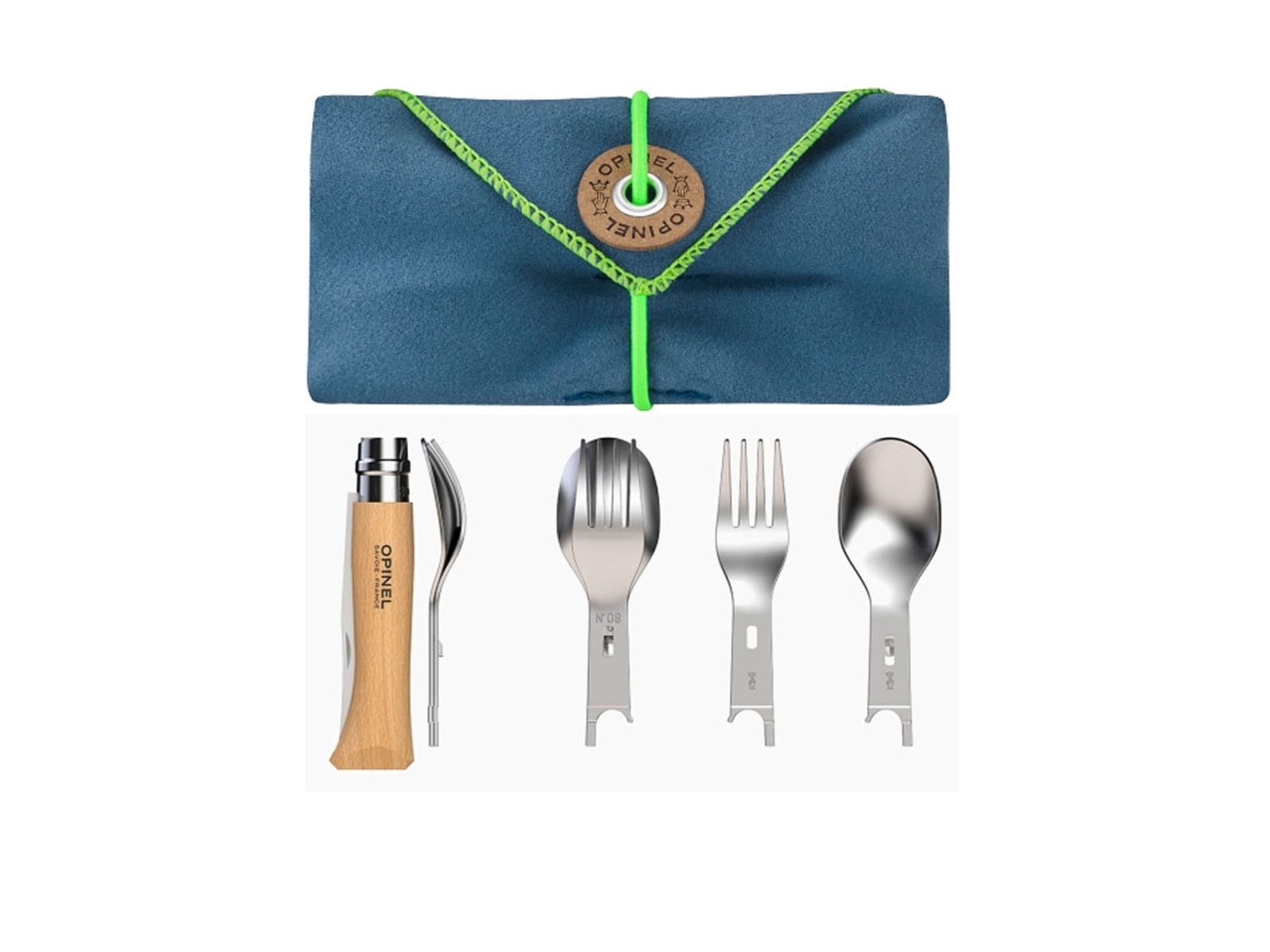 Opinel Taschenmesser Opinel Picnic Plus 4-teilig,