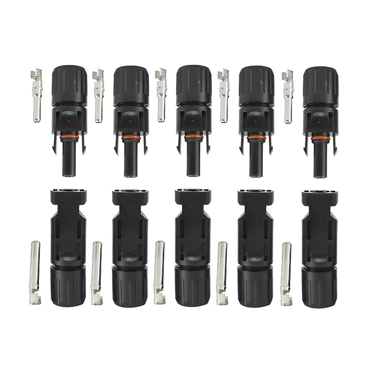 ARLI Solaranlage 5 Paar Solarstecker Stecker