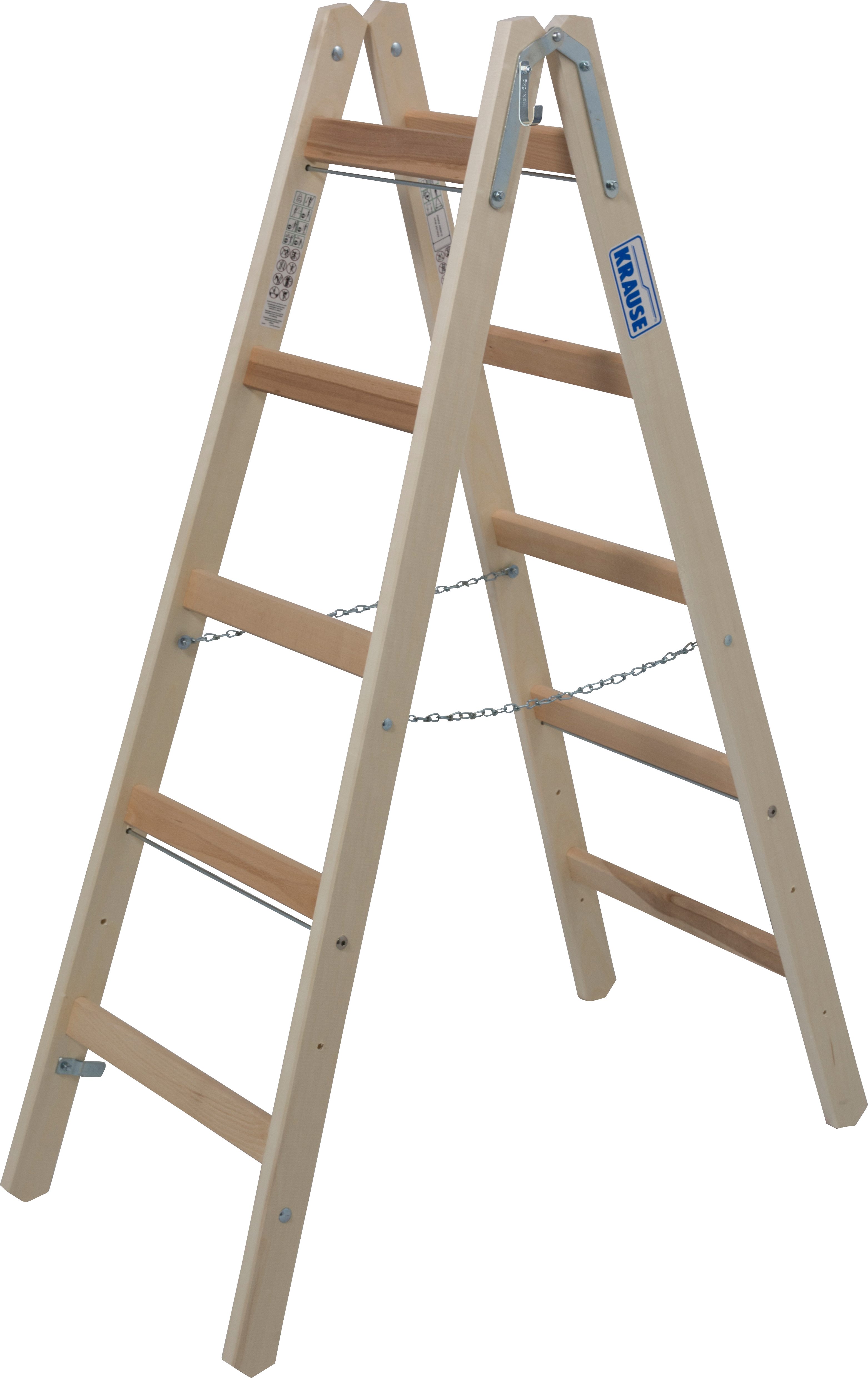 KRAUSE Doppelleiter Stabilo, 2x5 Sprossen, beidseitig