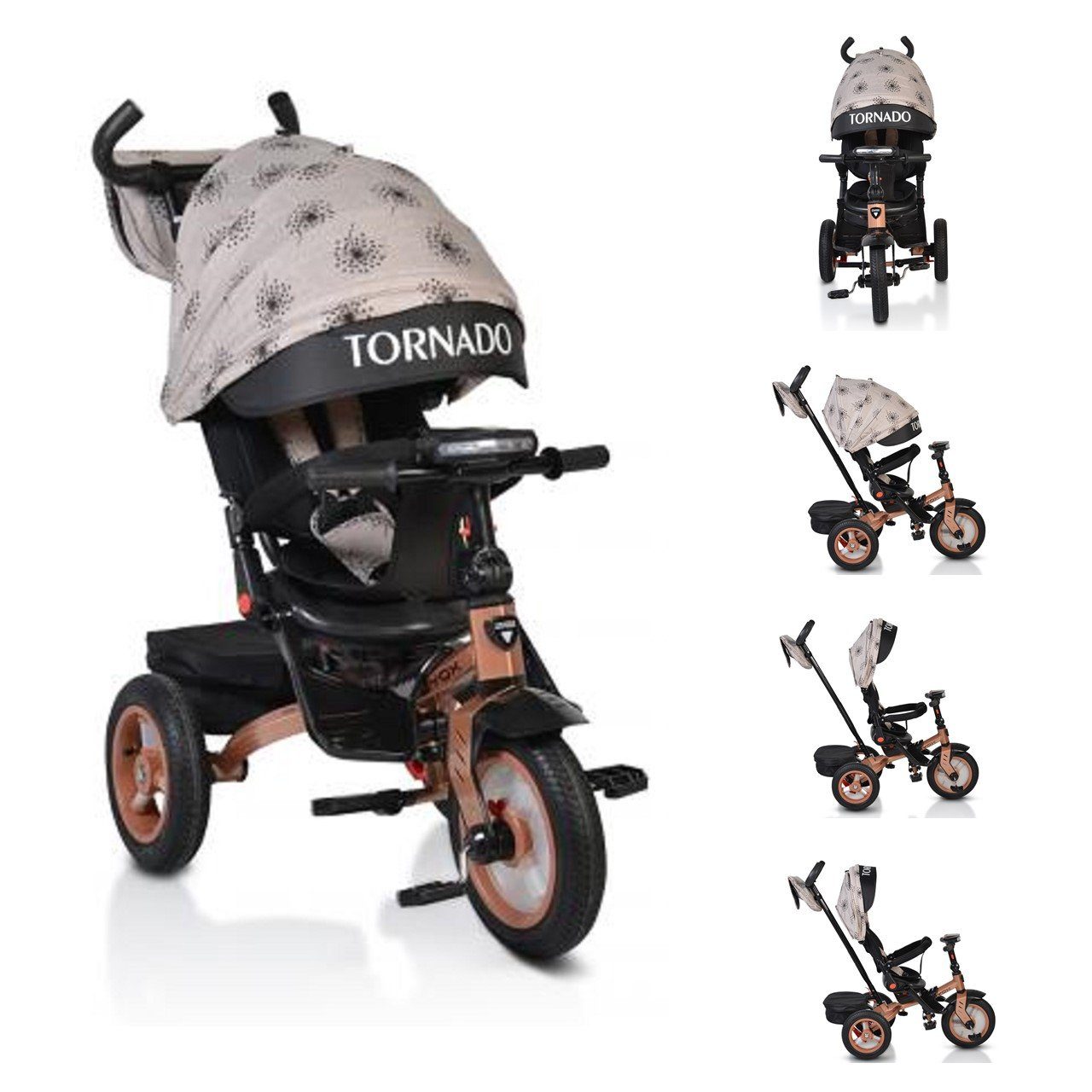 Byox Dreirad Tricycle Dreirad Tornado, Luftreifen