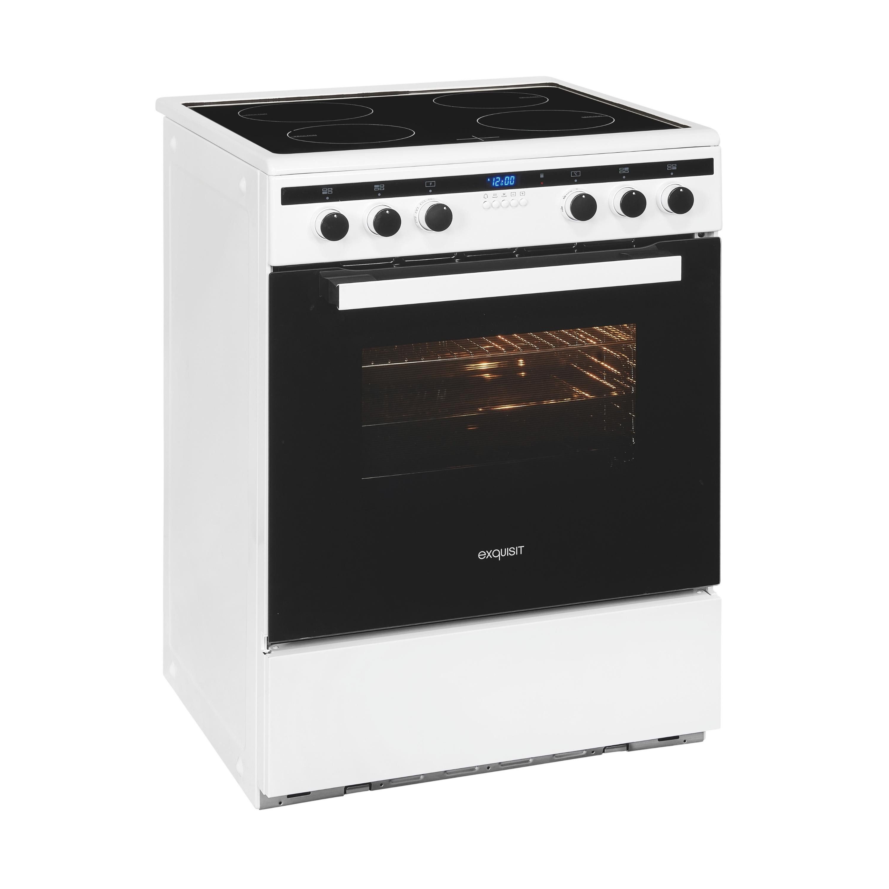 exquisit Induktions-Standherd EHI 60-3.1, Digitaler Timer,