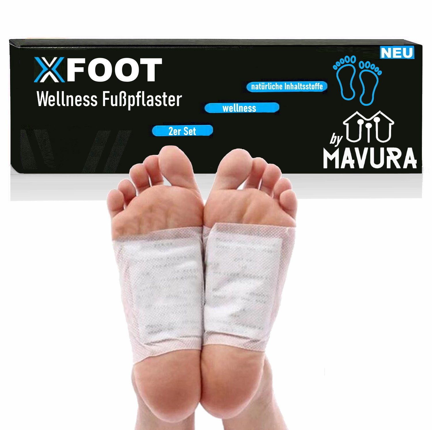 MAVURA Fußbetteinlage XFOOT Fußpflaster Fusspflaster Wellness