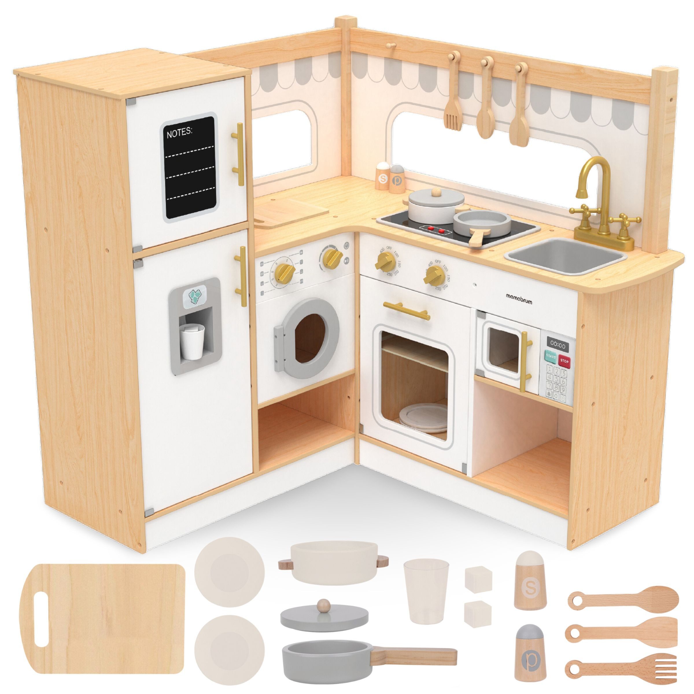Mamabrum Spielküche Kinderküche aus Holz -