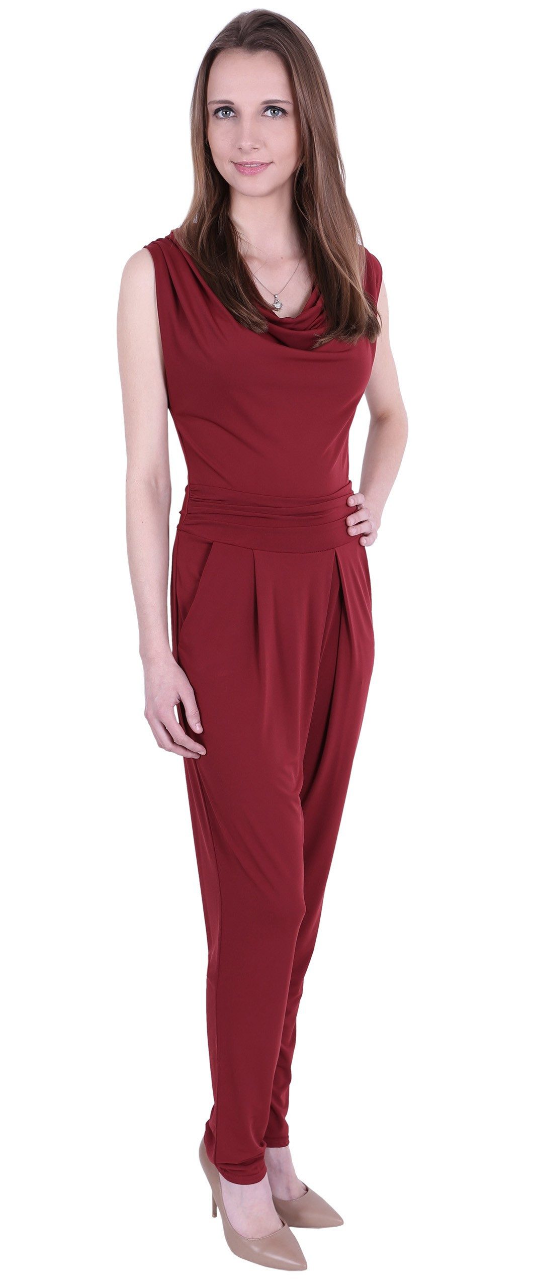 Sarcia.eu Culotte-Overall Dunkelroter Overall Frauenkostüm John